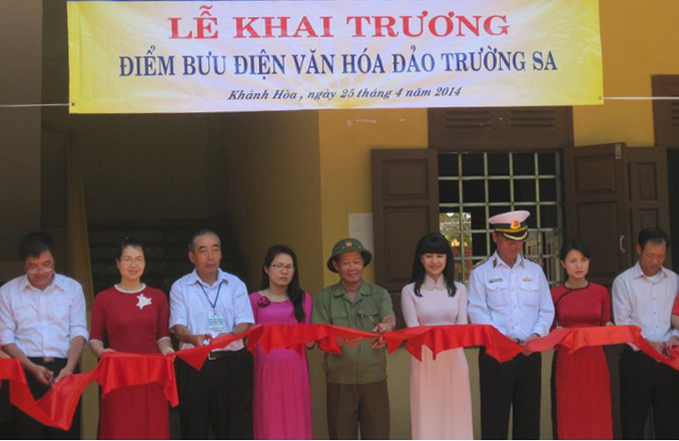 Lễ Khai trương Bưu điện - Văn hóa đảo Trường Sa