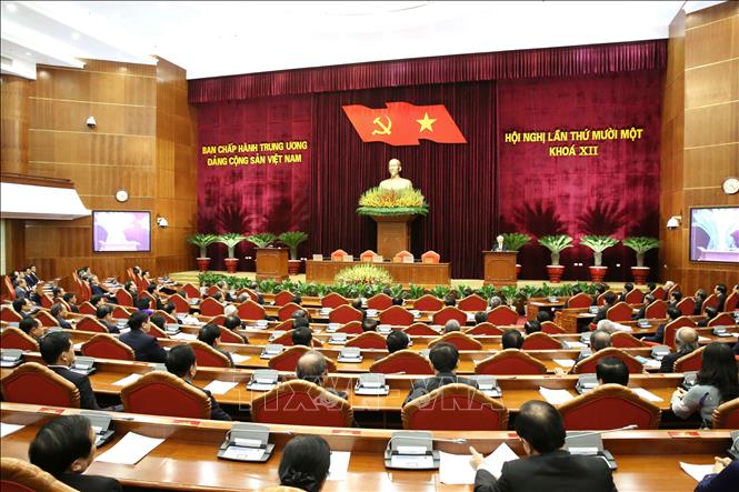 Toàn cảnh phiên bế mạc Hội nghị.