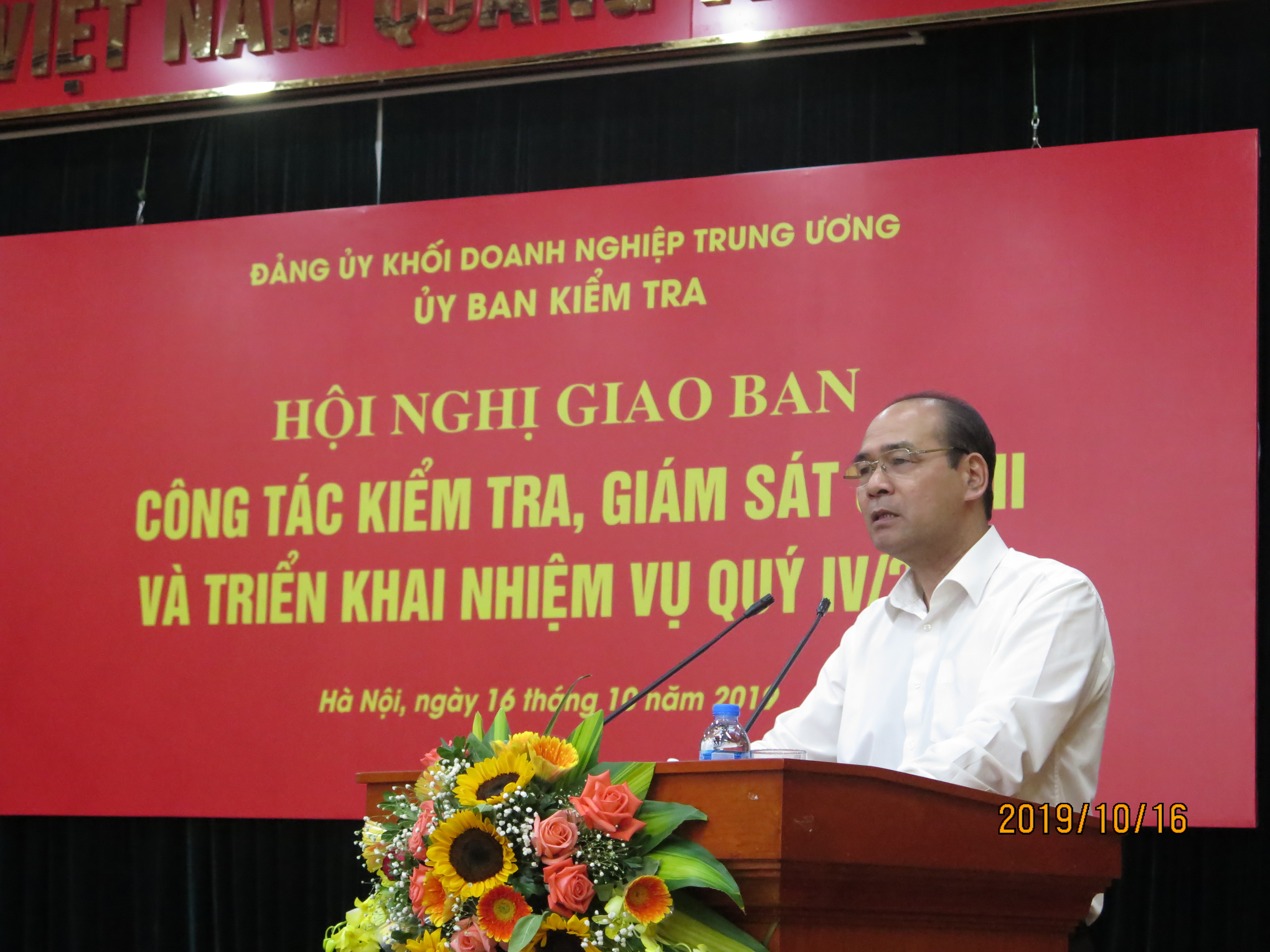 Đồng chí Đặng Hùng Minh - Ủy viên Ban Thường vụ, Chủ nhiệm Ủy ban Kiểm tra phát biểu kết luận Hội nghị.