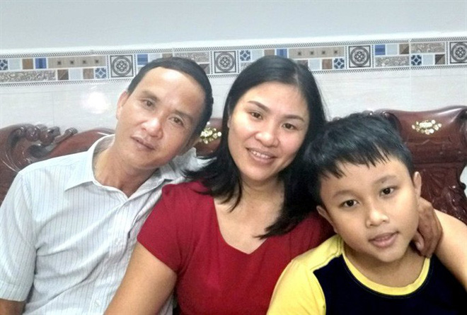 Gia đình nhỏ của chị Ngọc. 