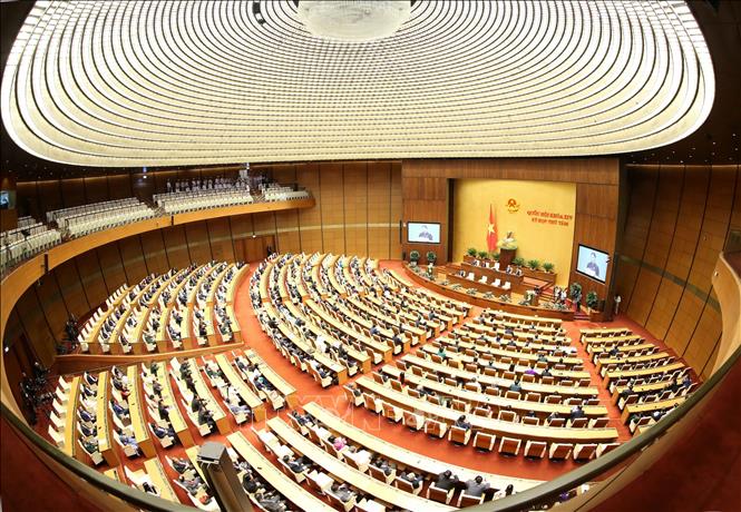 Toàn cảnh phiên bế mạc Kỳ họp.