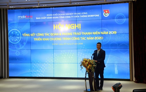 Đồng chí Nguyễn Văn Quyết, Phó Bí thư Đoàn Khối phát biểu chỉ đạo tại Hội nghị