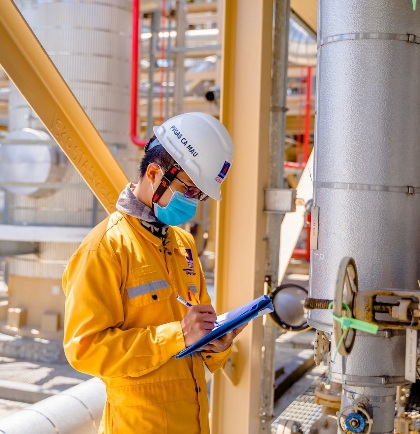 Người lao động tại PVGAS Cà Mau.