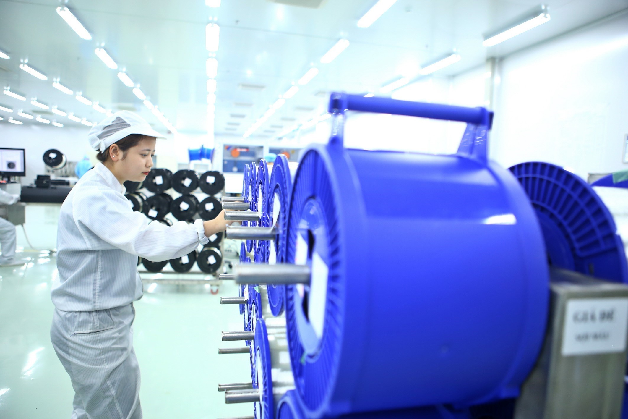 Quy trình sản xuất sợi quang tại Công ty cổ phần Thiết bị bưu điện (Postef)