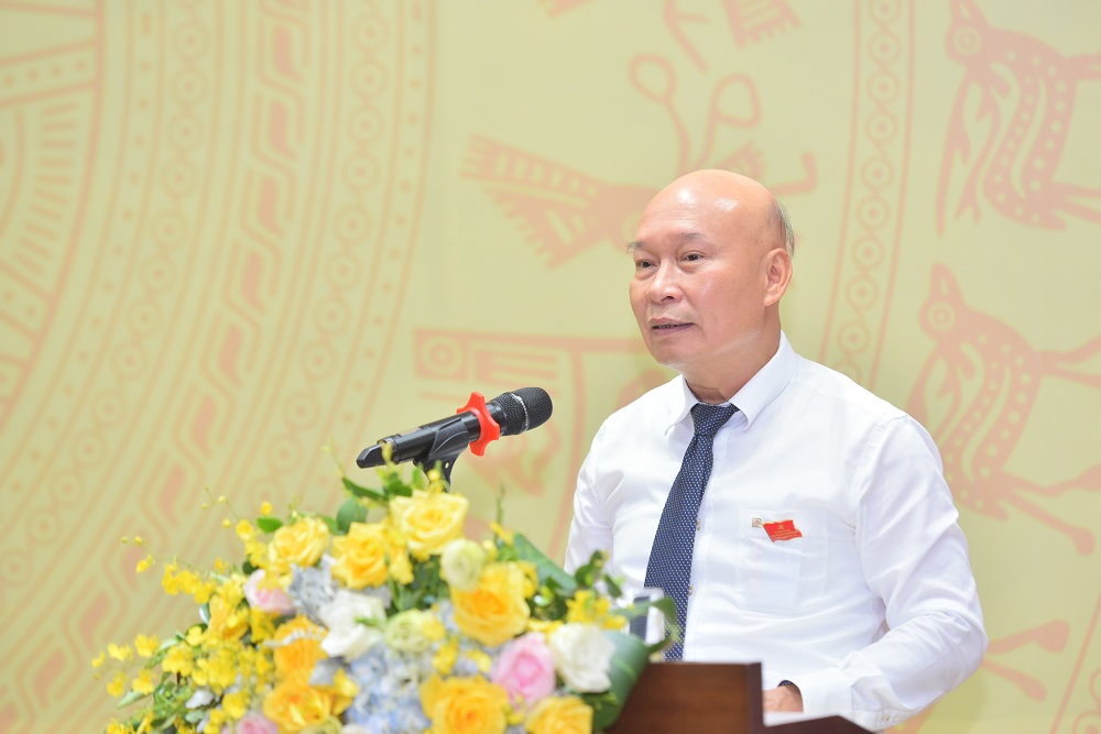 Đ/c Nguyễn Mạnh Thắng – Bí thư Đảng ủy, Chủ tịch Hội đồng thành viên Tổng công ty phát biểu chỉ đạo Đại hội