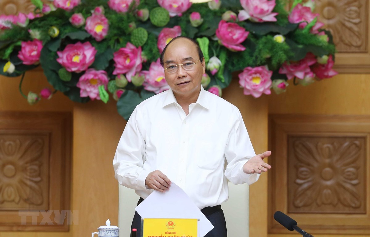 Thủ tướng Nguyễn Xuân Phúc, Chủ tịch Hội đồng phát biểu. 