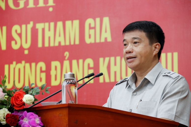 Đồng chí Y Thanh Hà Niê Kđăm - Ủy viên Dự khuyết BCH Trung ương Đảng, Bí thư Đảng ủy Khối Doanh nghiệp Trung ương phát biểu chỉ đạo Hội nghị.