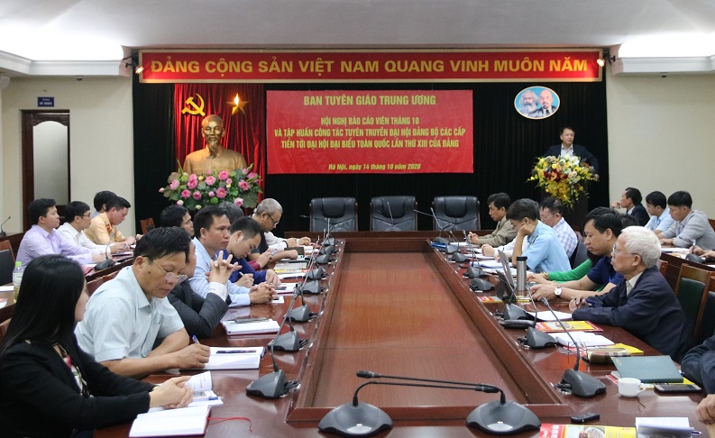 Đại biểu dự Hội nghị tại điểm cầu Ban Tuyên giáo Trung ương.