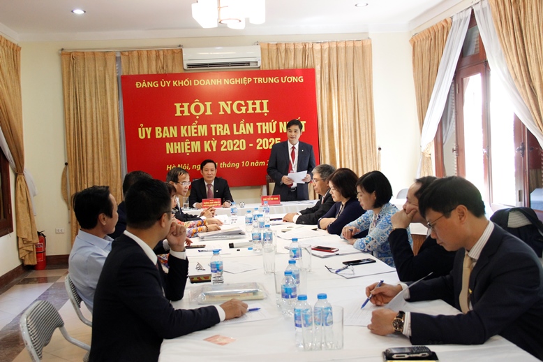 Ủy ban Kiểm tra Đảng ủy Khối Doanh nghiệp Trung ương nhiệm kỳ 2020 - 2025 họp phiên thứ nhất.