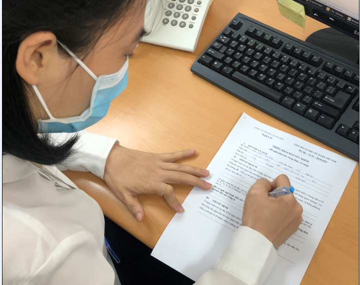 Toàn thể CBCNV Công ty Thuốc lá Sài Gòn đã thực hiện khai 37.549 tờ khai y tế trong giai đoạn 1 của “cuộc chiến” với Covid-19.