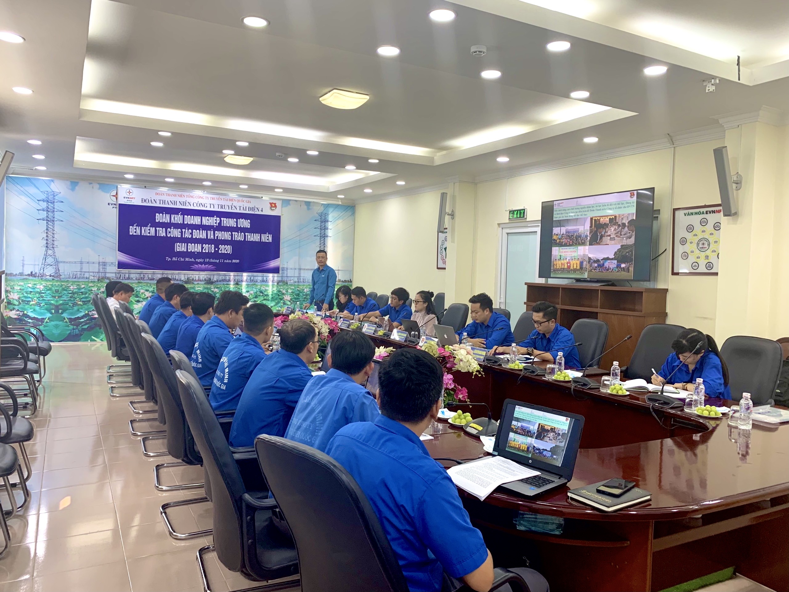 Đoàn công tác của Đoàn Khối làm việc Ban Thường vụ Đoàn Công ty Truyền tải điện 4 về công tác đoàn viên và công tác tổ chức cơ sở đoàn 