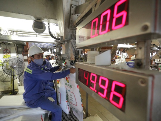 Người lao động Nhà máy Đạm Cà Mau.