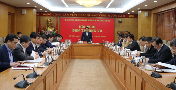 Đồng chí Y Thanh Hà Niê Kđăm - Bí thư Đảng ủy Khối Doanh nghiệp Trung ương chủ trì Hội nghị.