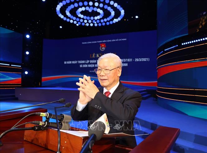 Tổng Bí thư, Chủ tịch nước Nguyễn Phú Trọng phát biểu tại Lễ kỷ niệm.