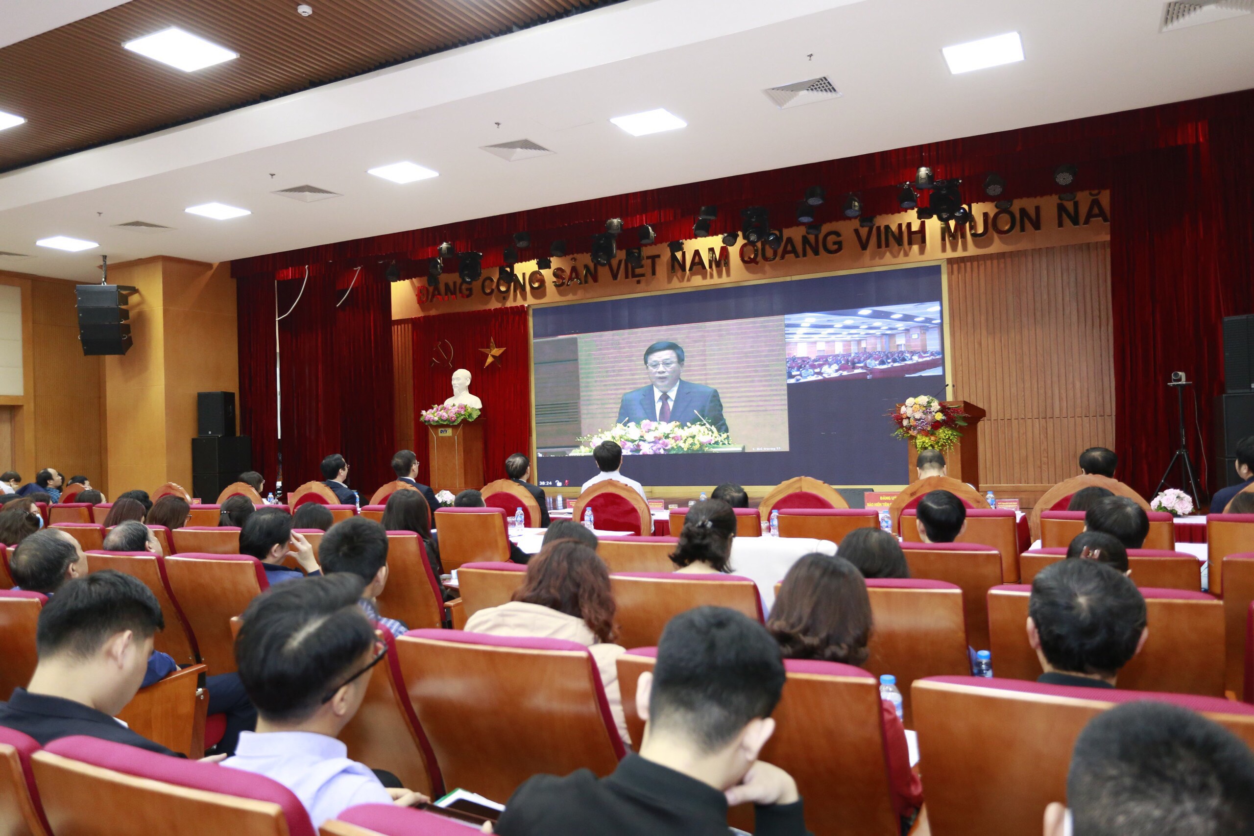 Tại điểm cầu Đảng ủy Bảo hiểm Tiền gửi Việt Nam.