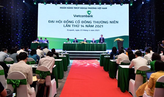 Toàn cảnh Đại hội đồng cổ đông Vietcombank.