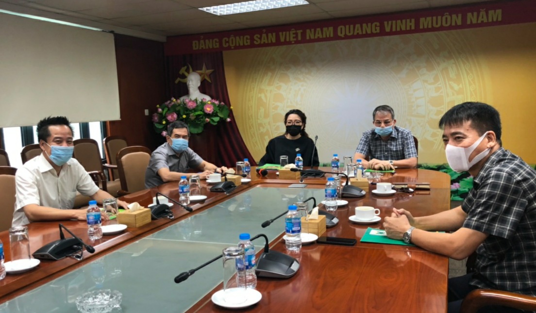 Lãnh đạo Tổng công ty Lương thực miền Bắc họp trực tuyến với các tỉnh, thành.