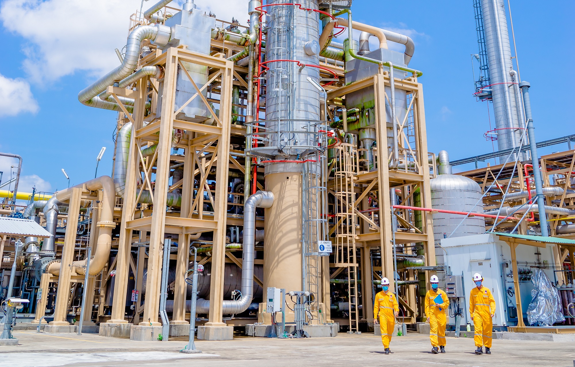 Người lao động tại công trình khí GPP.