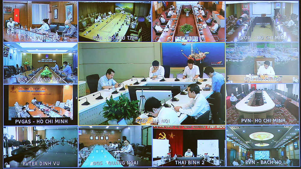 Các điểm cầu tham gia Hội nghị.