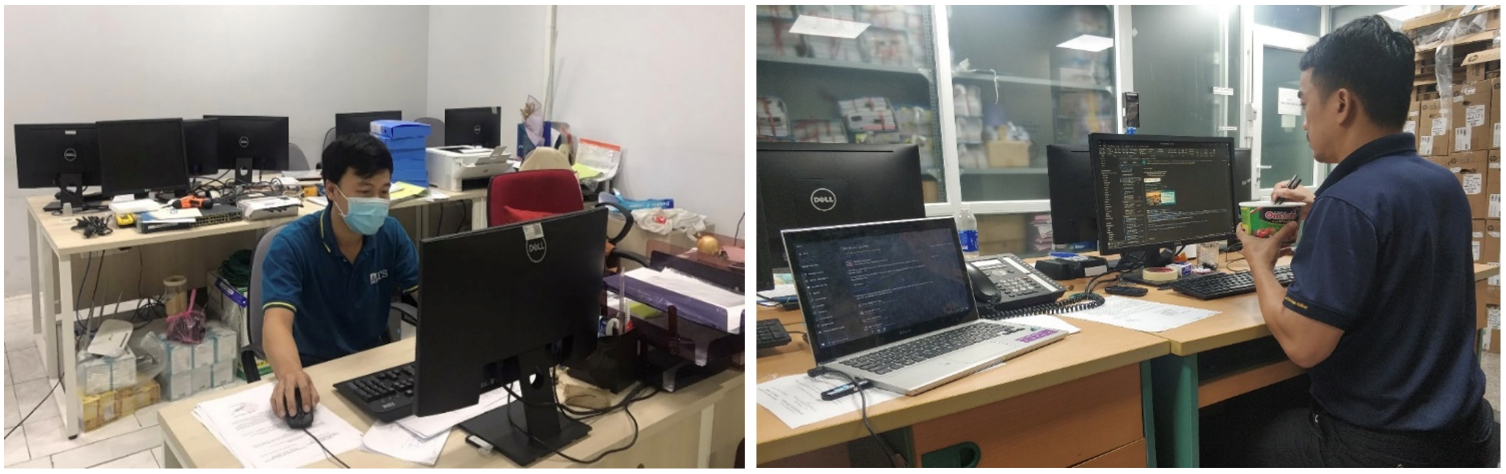 Thanh niên AITS trực chiến “3 tại chỗ” kể từ khi tp HCM, Đà Nẵng thực hiện giãn cách.