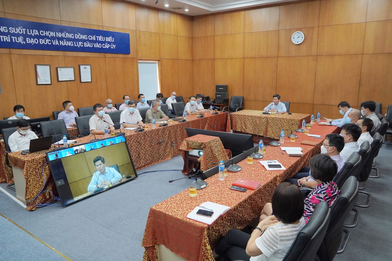 Hội nghị trực tuyến Đảng ủy tổ chức học tập, quán triệt Chỉ thị 05 chuyên đề toàn khóa Đại hội XIII của Đảng