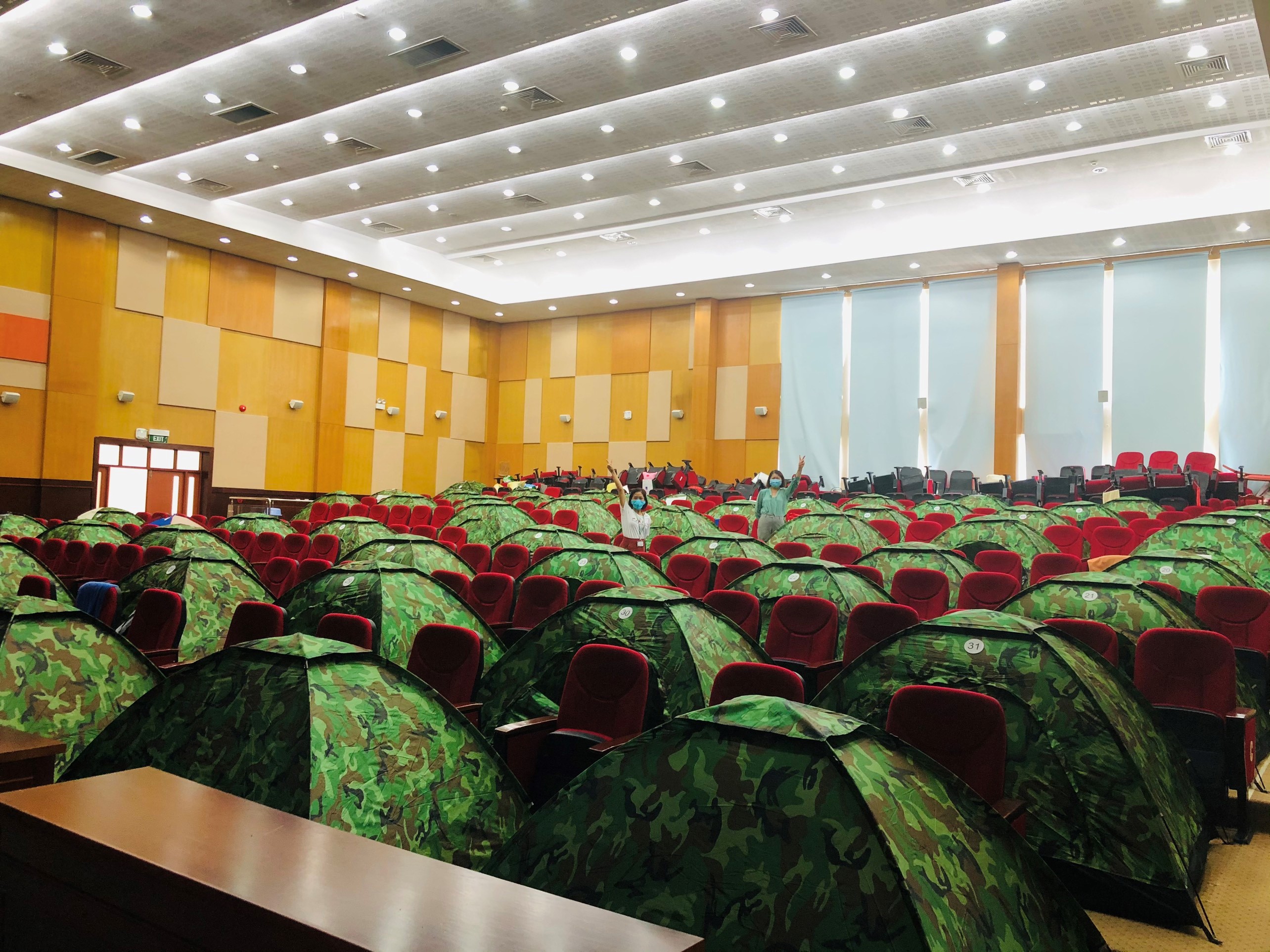 Khu nghỉ ngơi của CBCNV Nhà máy Đạm Phú Mỹ khi làm việc 3 tại chỗ.