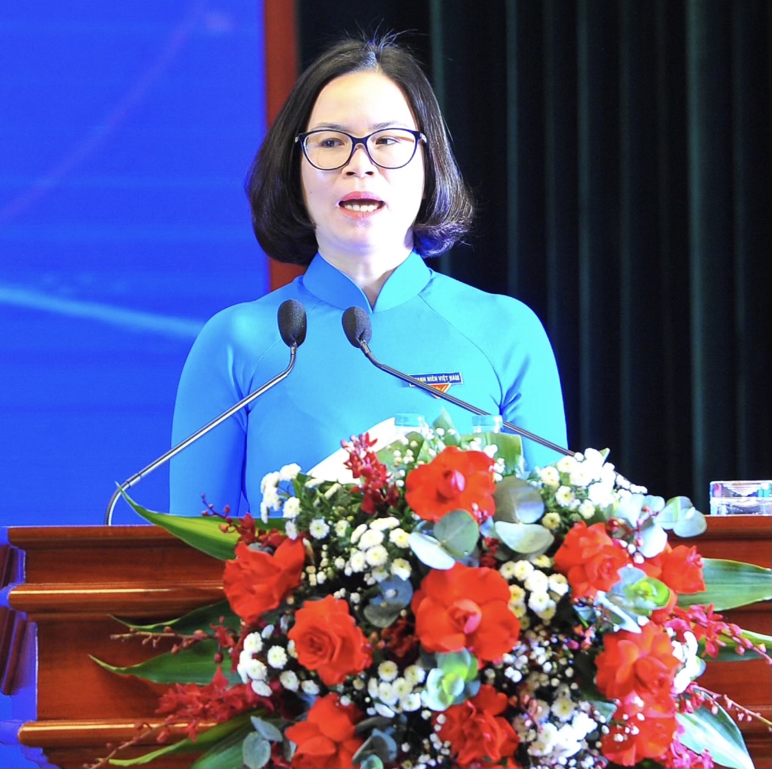 Đồng chí Hoàng Thị Minh Thu, Uỷ viên BTV Trung ương Đoàn, Uỷ viên BCH Đảng bộ Khối, Bí thư Đoàn Khối DNTW phát động thi đua đảm nhận Công trình thanh niên chào mừng Đại hội Đoàn Khối DNTW lần thứ IV, Đại hội Đoàn toàn quốc lần thứ XII, nhiệm kỳ 2022 -2027.