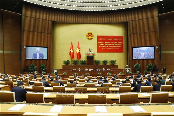 Tổng Bí thư Nguyễn Phú Trọng phát biểu chỉ đạo Hội nghị. 