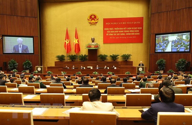 Hội nghị cán bộ toàn quốc quán triệt, triển khai thực hiện Kết luận và Quy định của Ban Chấp hành Trung ương về xây dựng, chỉnh đốn Đảng.