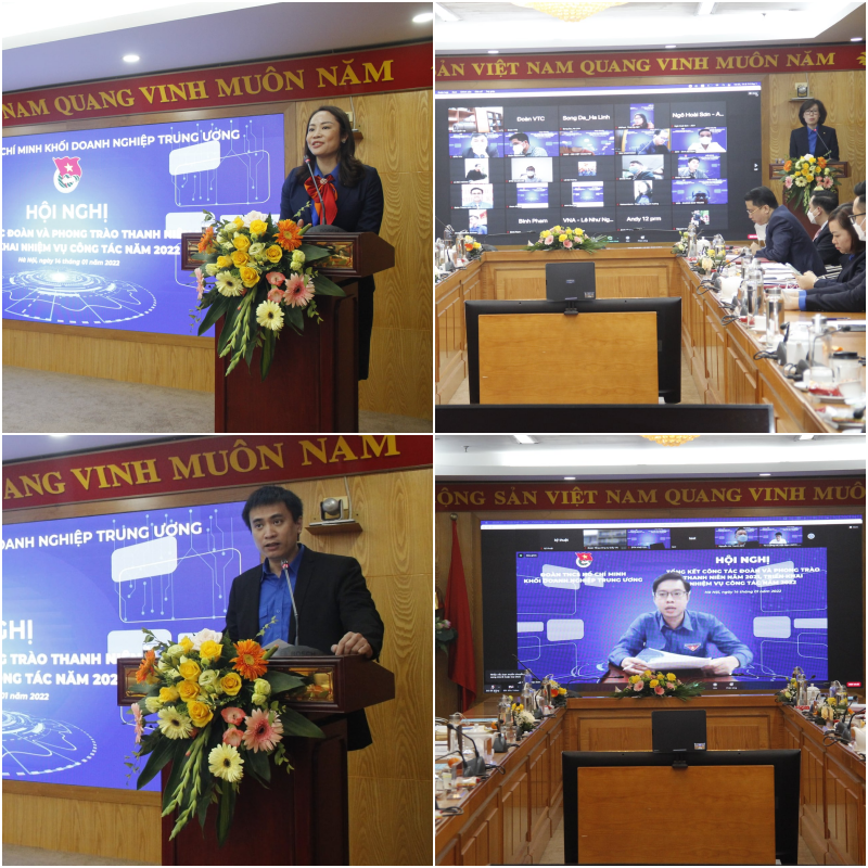 Đại diện các đơn vị đoàn trong Khối Doanh nghiệp Trung ương phát biểu tham luận.