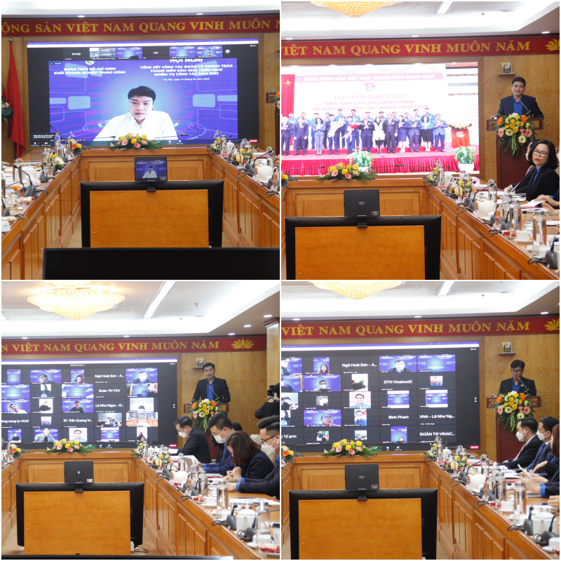 Các đơn vị đoàn của Khối Doanh nghiệp Trung ương trình bày tham luận.