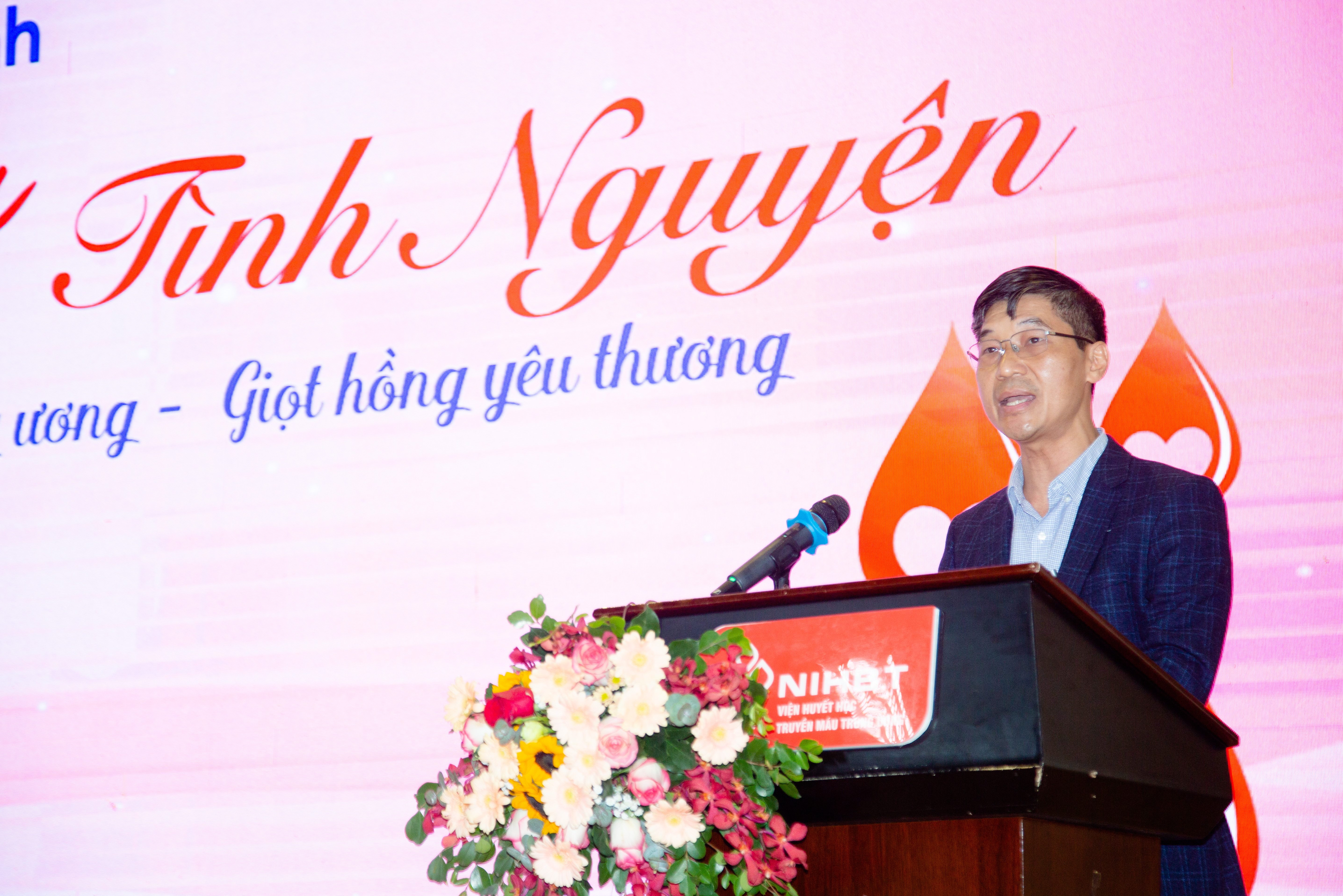 TS.BS Trần Ngọc Quế, Phó GIám đốc Trung tâm Máu Quốc gia, Viện huyết học Truyền máu Trung ương phát biểu.