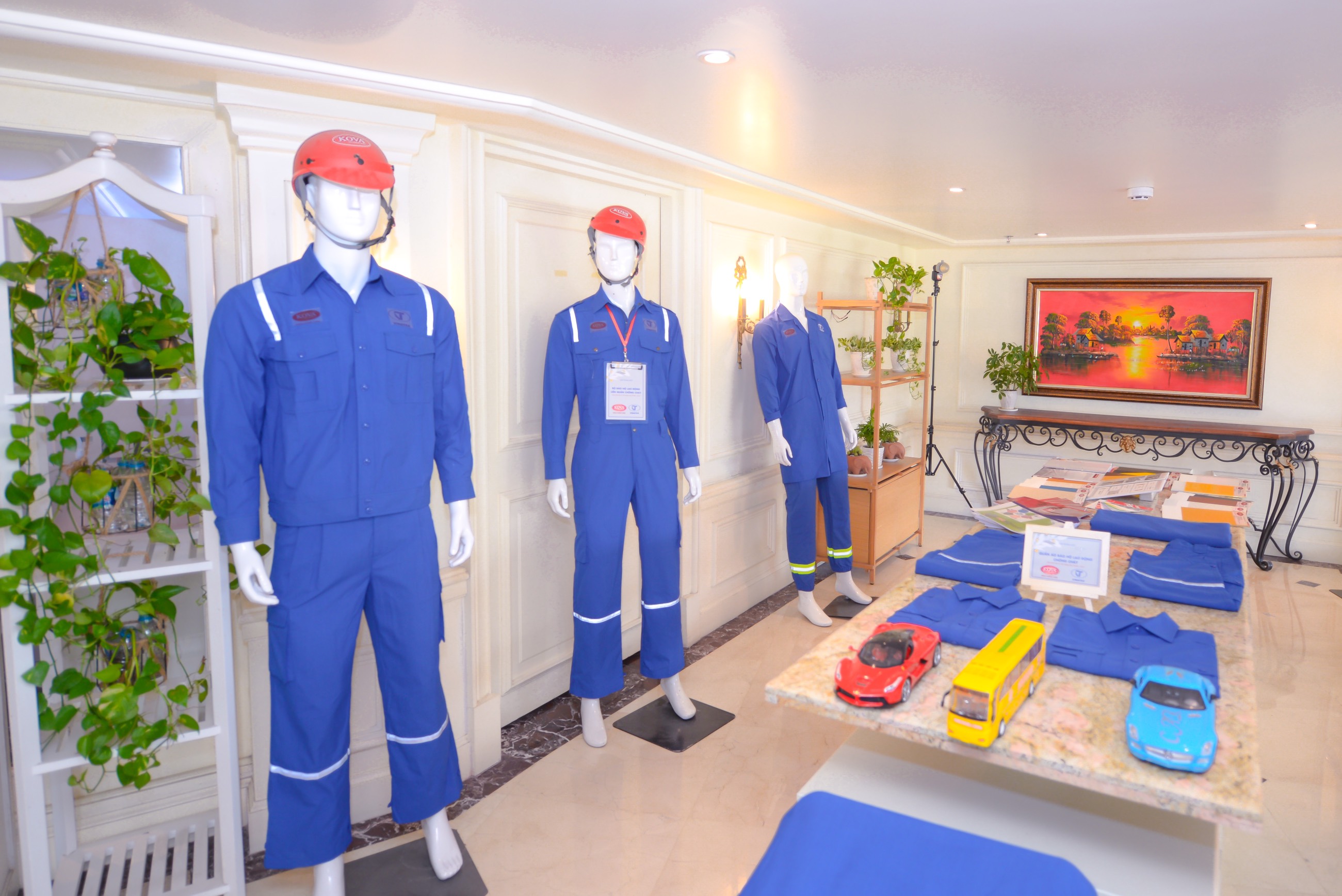 Sản phẩm mẫu vải chống cháy Vinatex-Kova.