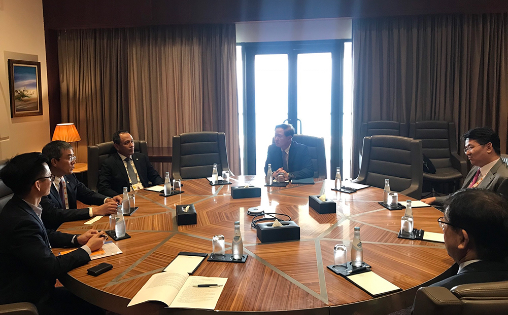 Lãnh đạo Tổng công ty Hàng không Việt Nam gặp gỡ lãnh đạo Hãng hàng không Korean Air.