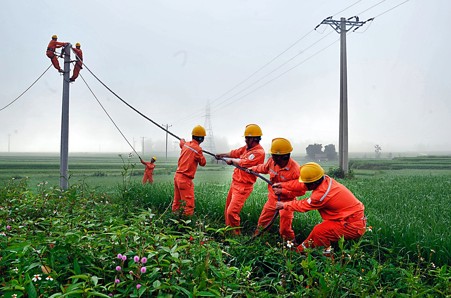 Trong 15 năm qua, dưới sự lãnh đạo, chỉ đạo của Đảng ủy EVN, Tập đoàn đã cơ bản hoàn thành đưa điện về nông thôn, miền núi, hải đảo.