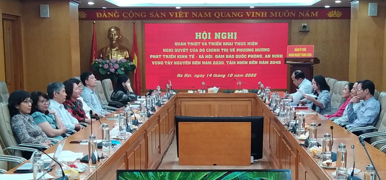 Điểm cầu trực tuyến của Đảng uỷ Khối Doanh nghiệp Trung ương.