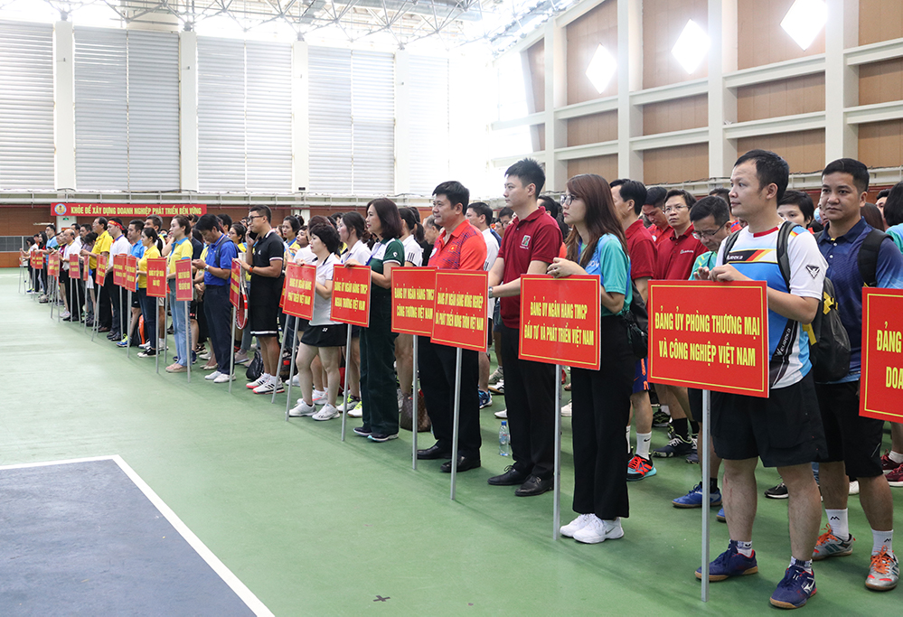 Các vận động viên tham gia Hội thao.