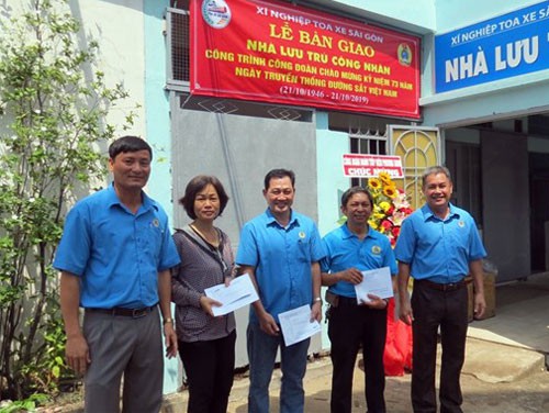 Công đoàn Xí nghiệp Toa xe Sài Gòn bàn giao công trình 