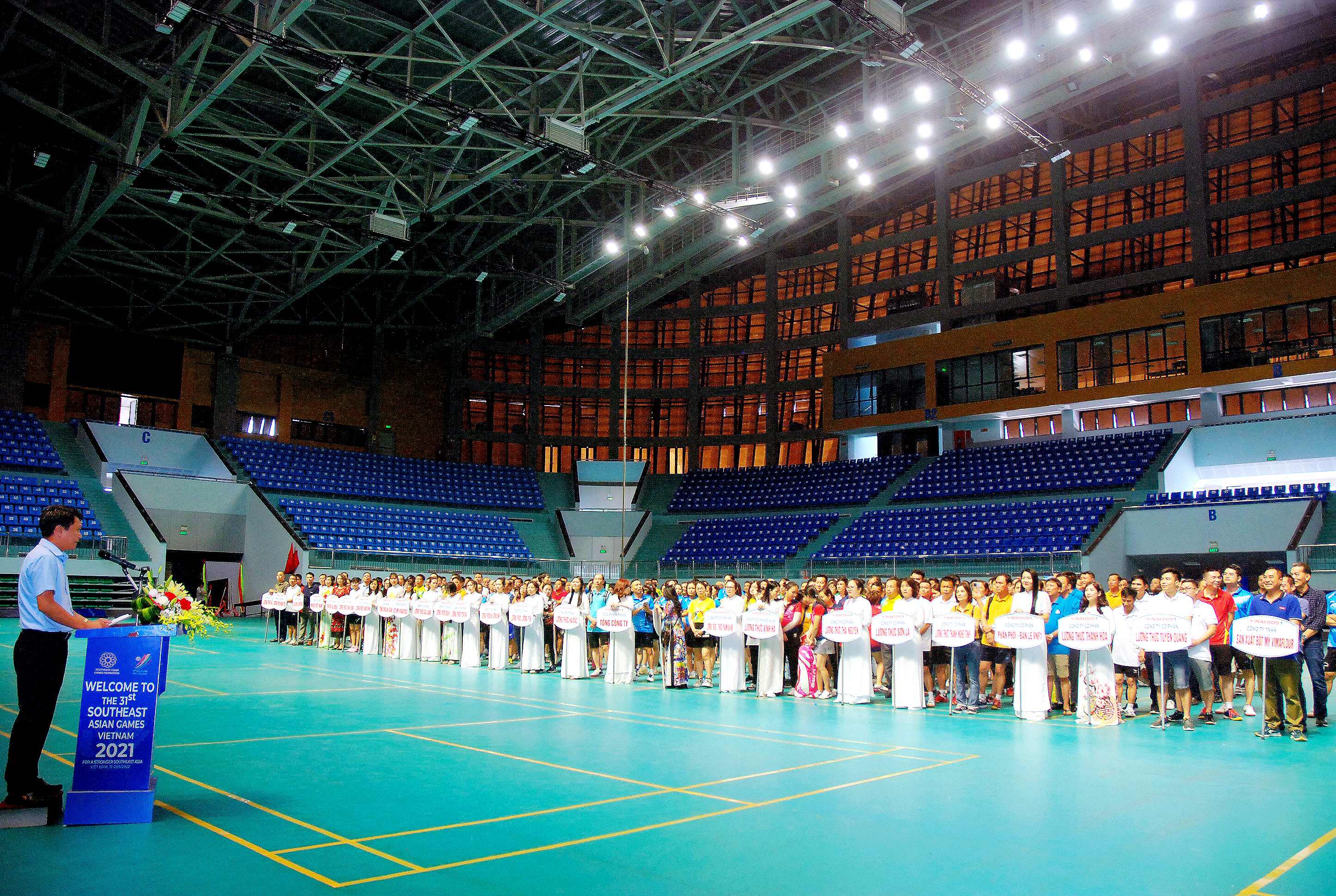 Các đơn vị tham gia thi đấu tại Hội thao.