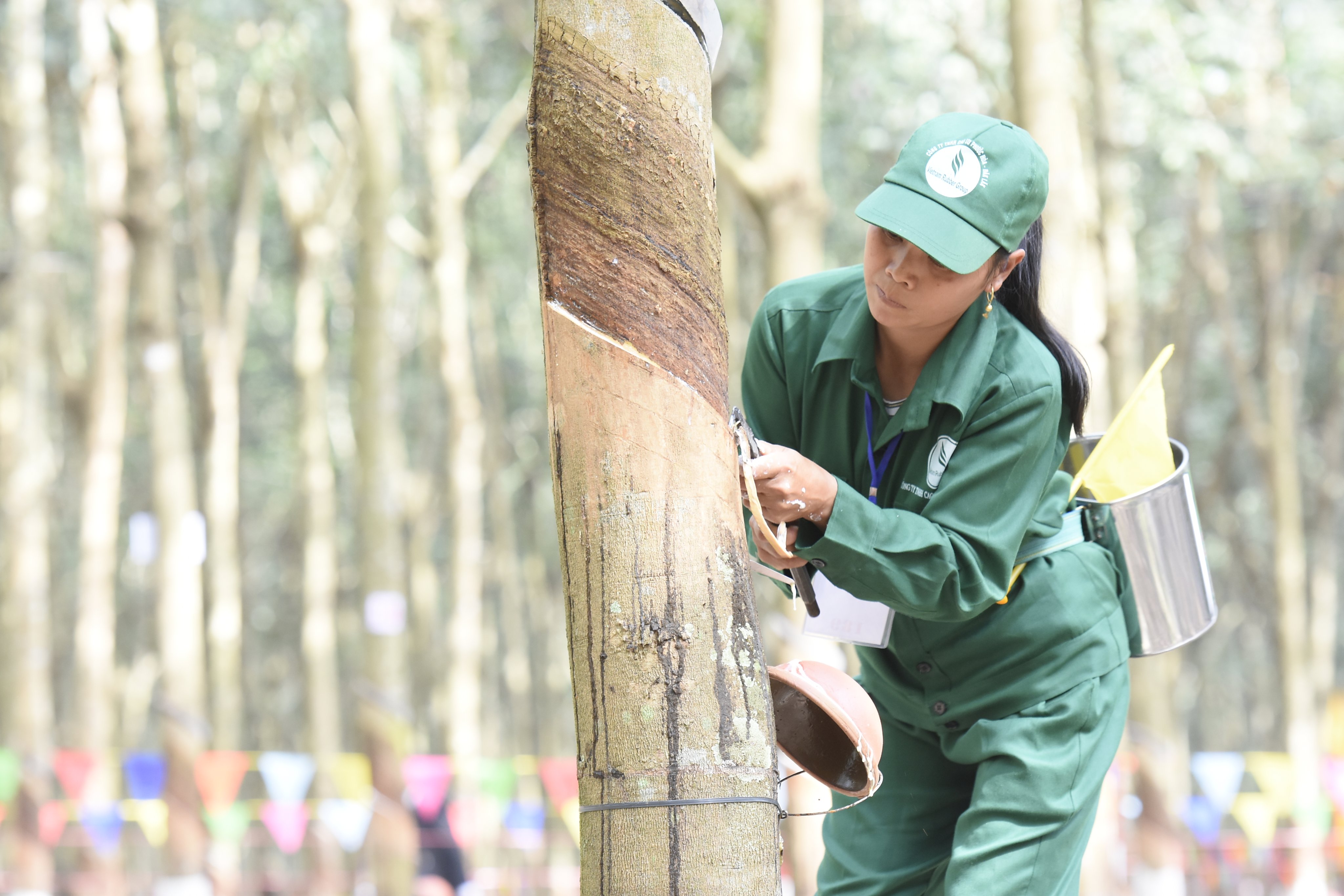 Thí sinh trên Trường thi thực hành.