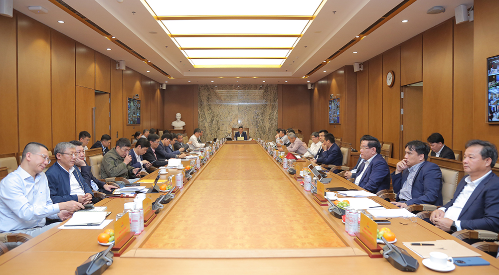 Toàn cảnh buổi giao ban.