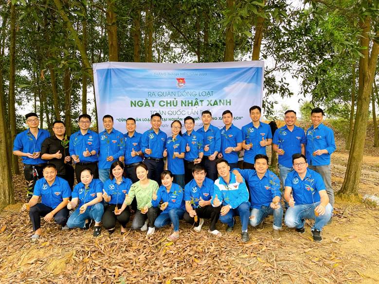 Tuổi trẻ VINAPACO tích cực, sáng tạo tham gia hưởng ứng “Ngày Chủ nhật xanh”.