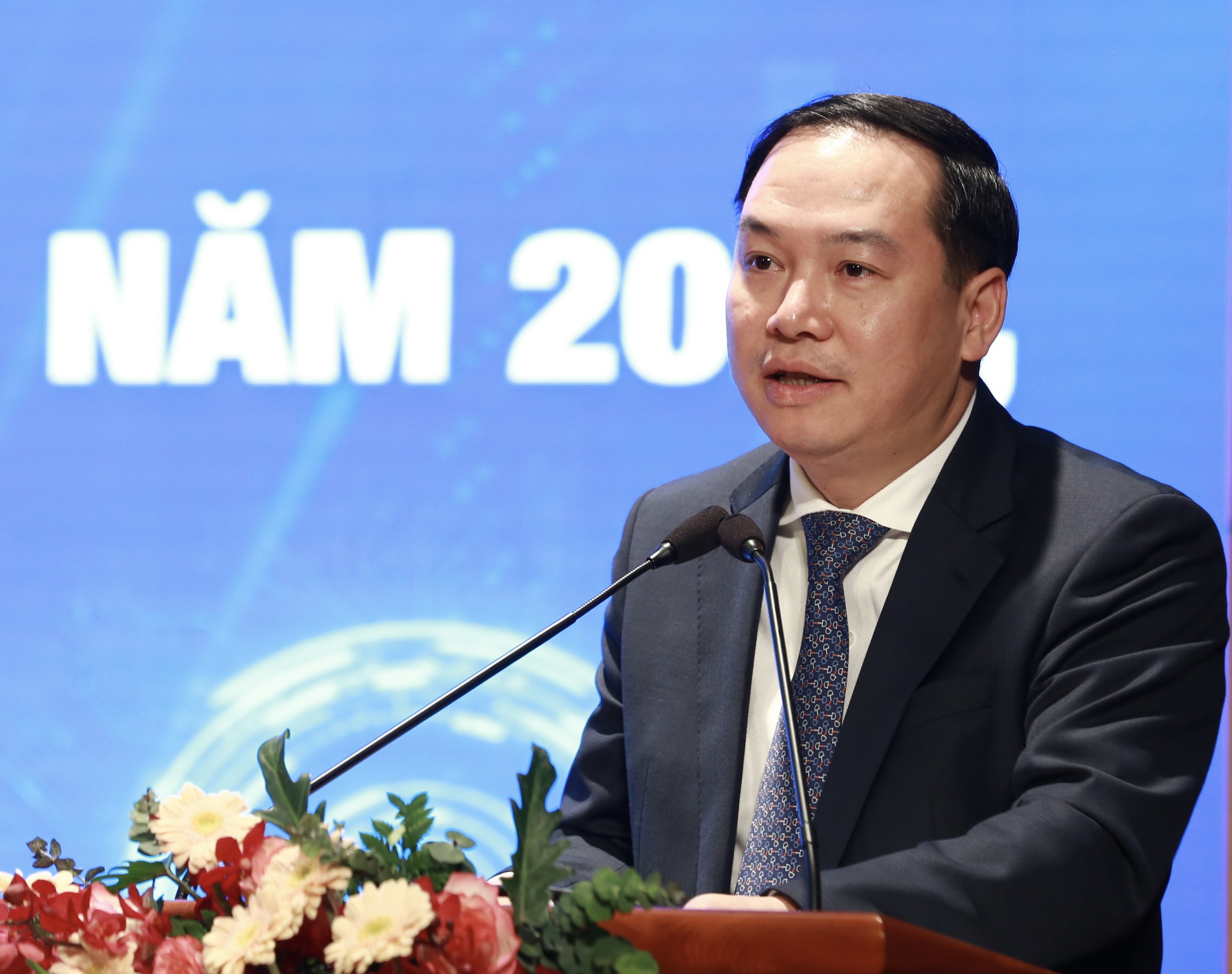 Đc Hồ Xuân Trường - Phó Bí thư Đảng ủy Khối DNTW phát biểu chỉ đạo tại Hội nghị