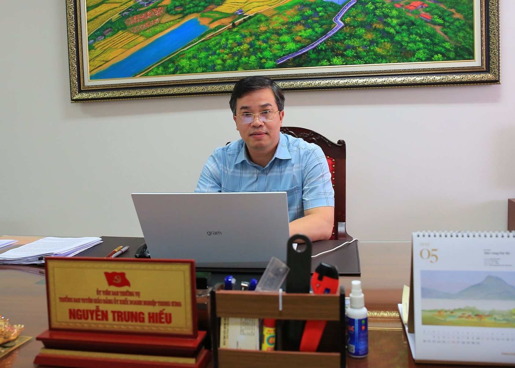 Đồng chí Nguyễn Trung Hiếu - Uỷ viên Ban Thường vụ Đảng uỷ, Trưởng Ban Tuyên giáo Đảng uỷ Khối Doanh nghiệp Trung ương. 